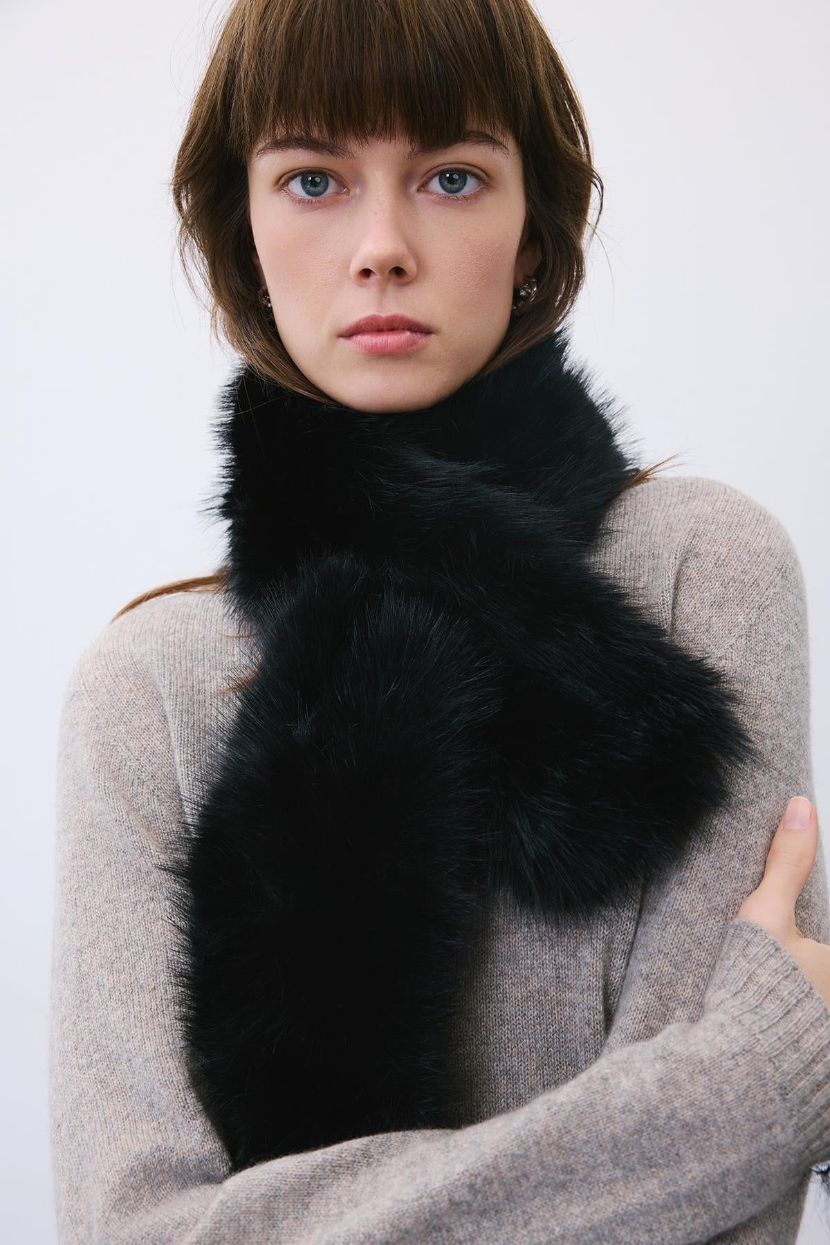 Fluffy Mink Faux Fur Neck Warmer