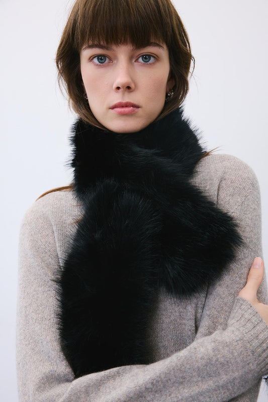 Fluffy Mink Faux Fur Neck Warmer