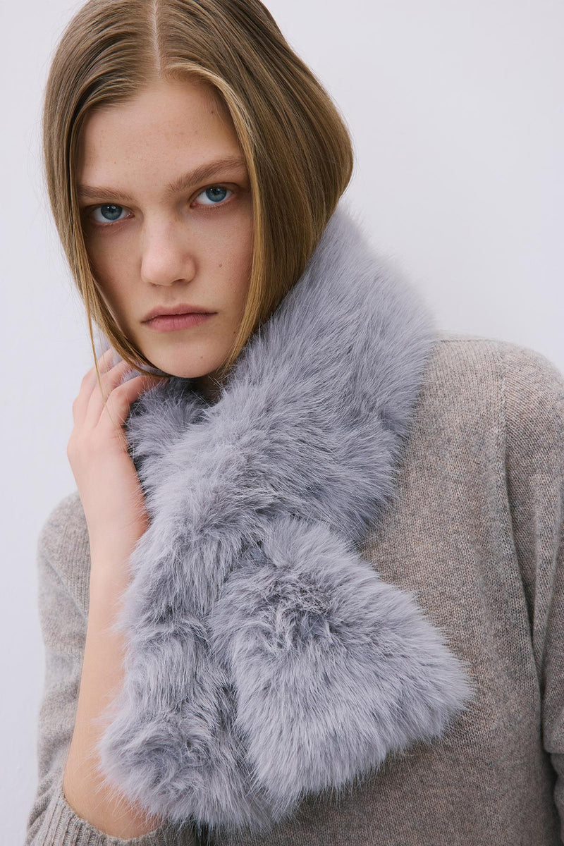 Fluffy Mink Faux Fur Neck Warmer