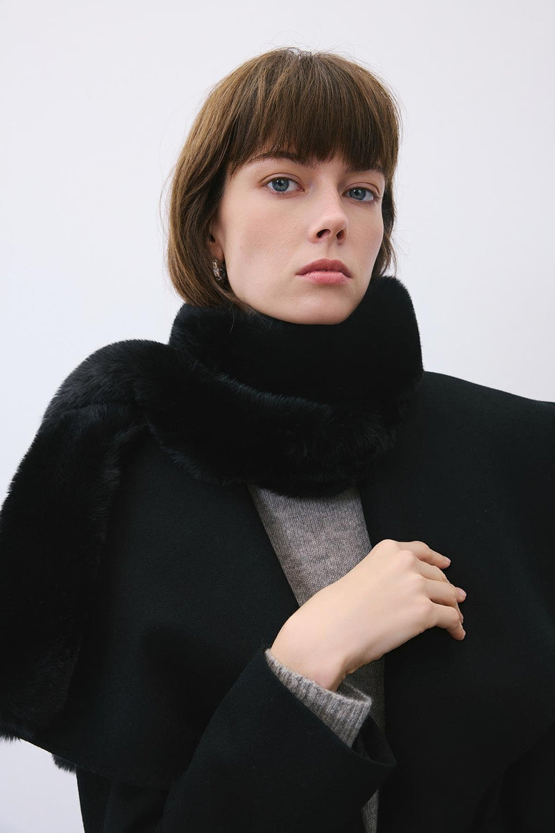 Fluffy  Faux Fur Scarf