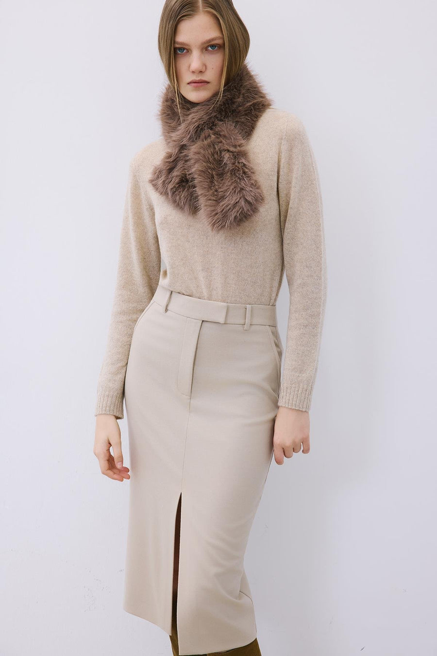 Fluffy Mink Faux Fur Neck Warmer