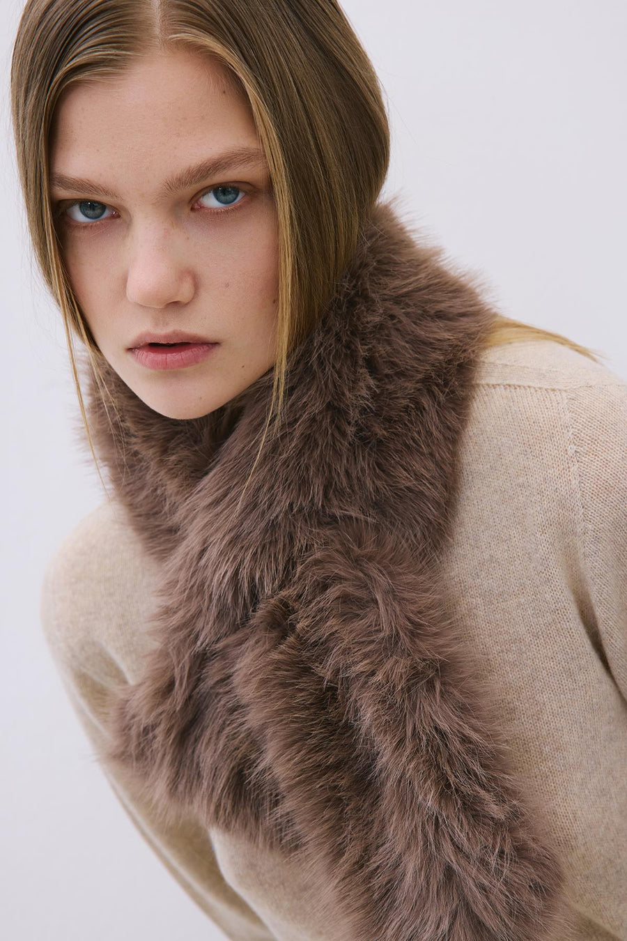 Fluffy Mink Faux Fur Neck Warmer