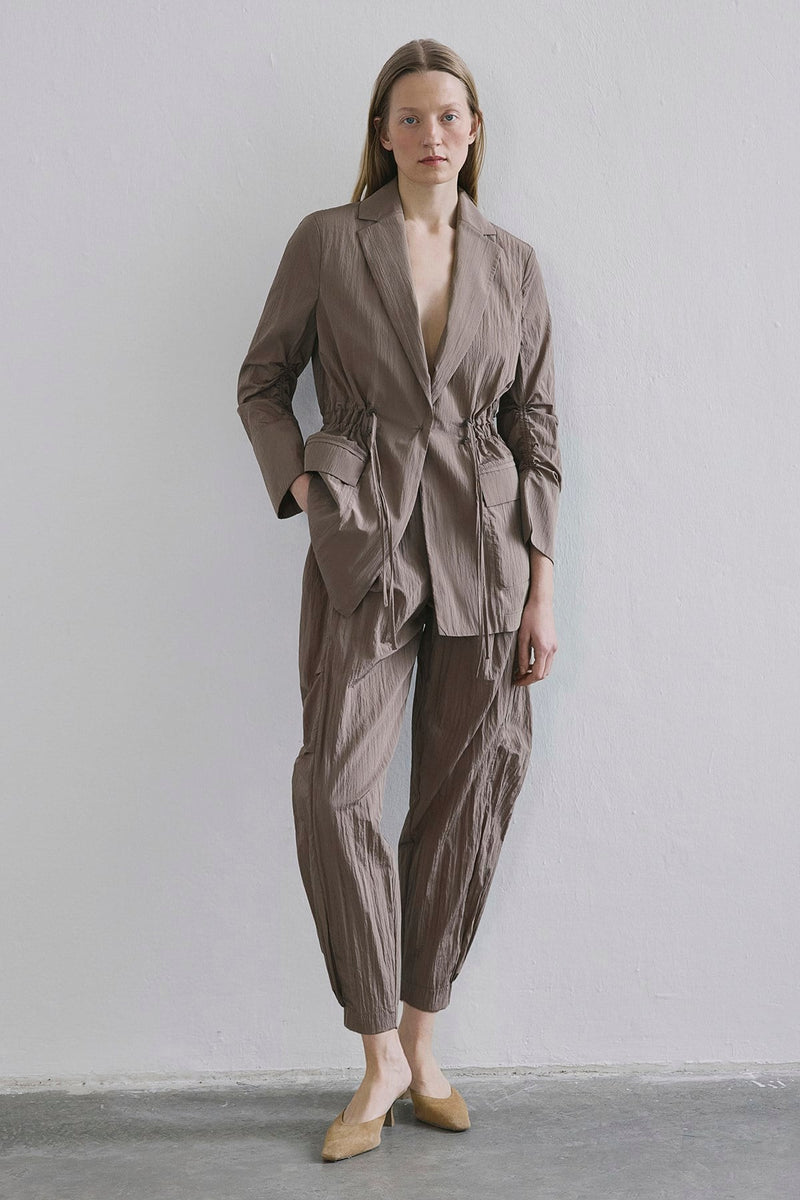 Front Pocket Gathered Detail  Jacket