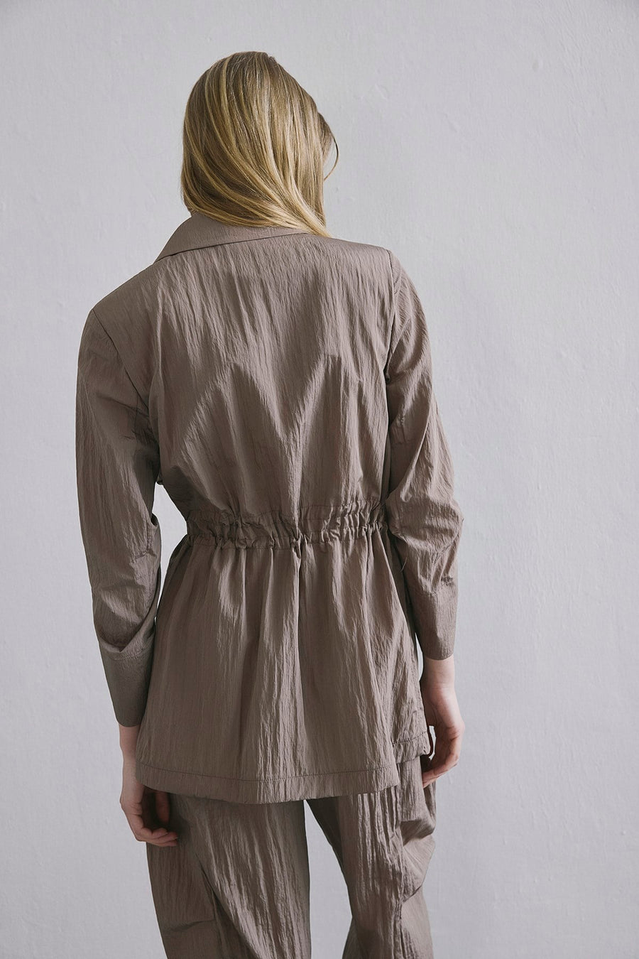 Front Pocket Gathered Detail  Jacket