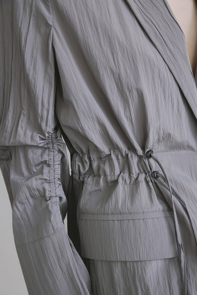 Front Pocket Gathered Detail  Jacket