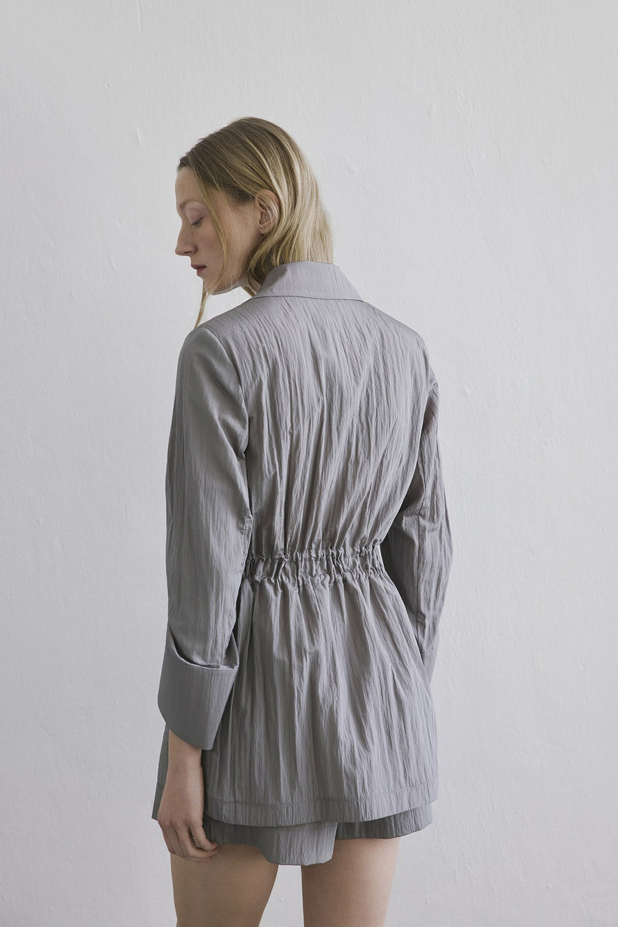 Front Pocket Gathered Detail  Jacket