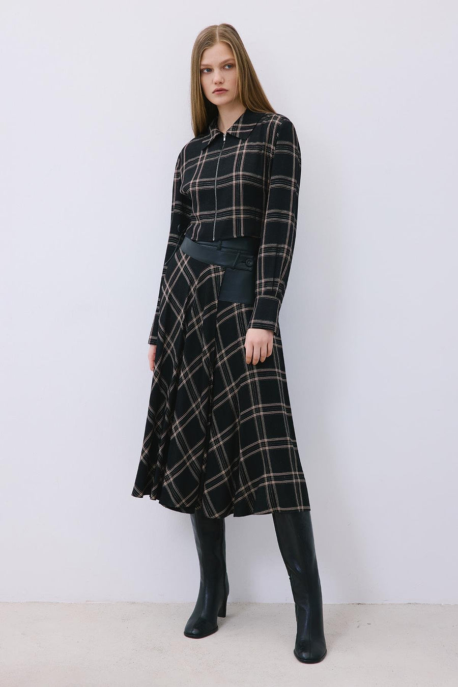 Glitter Plaid  Shirt