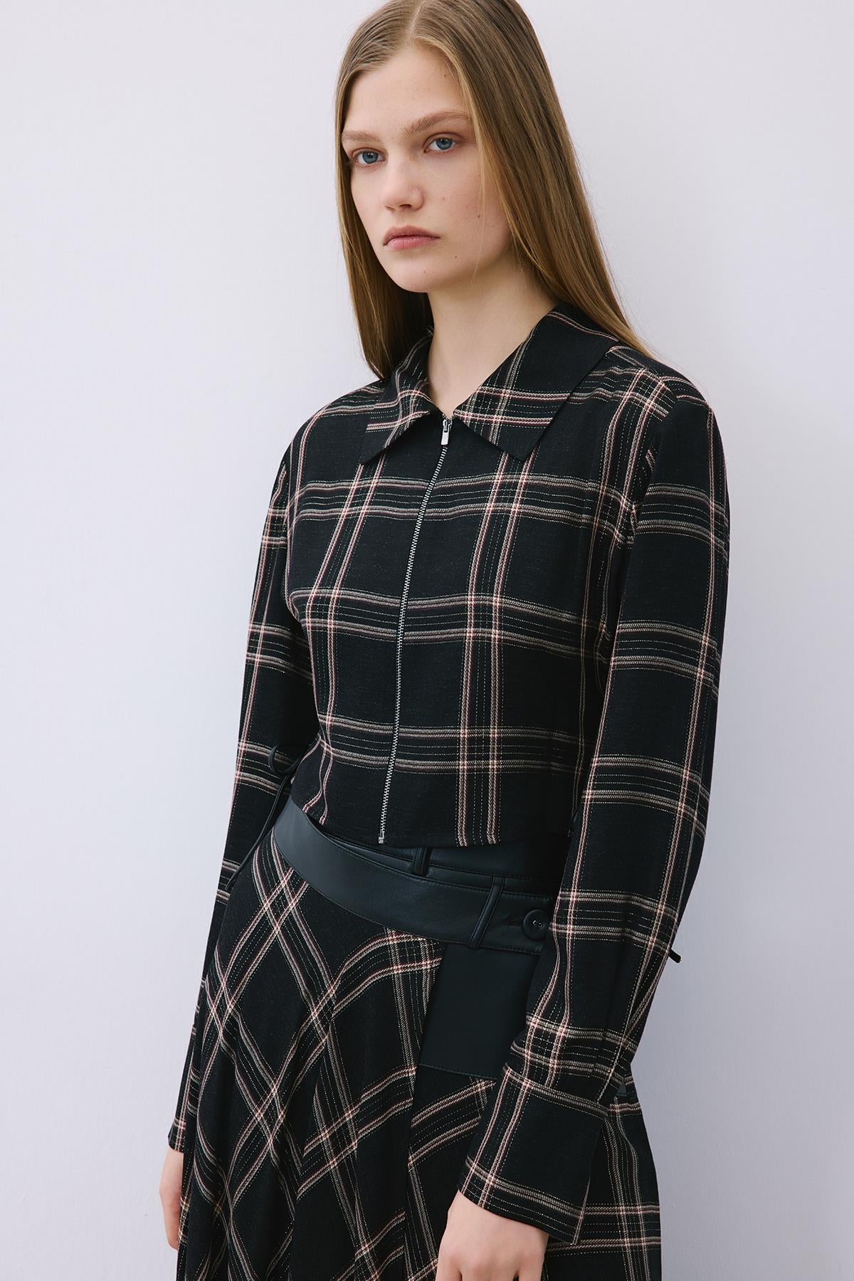 Glitter Plaid  Shirt