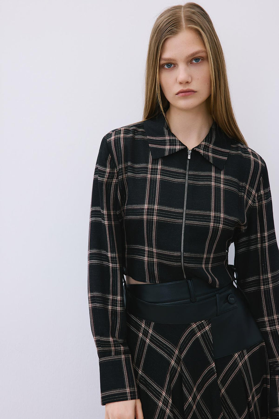 Glitter Plaid  Shirt