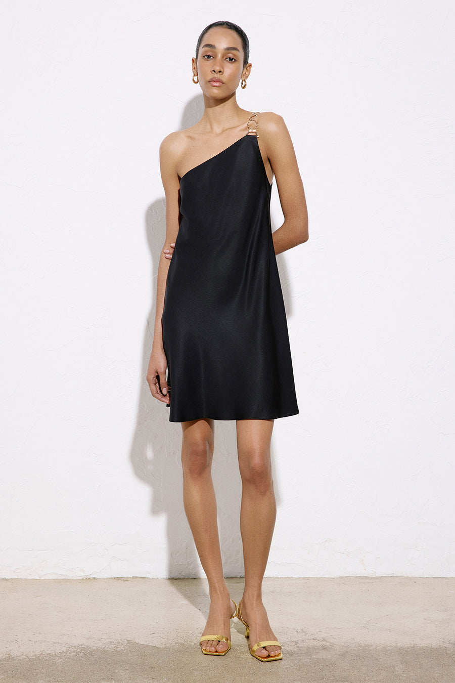 Gold Accessory Detailed Mini  Dress