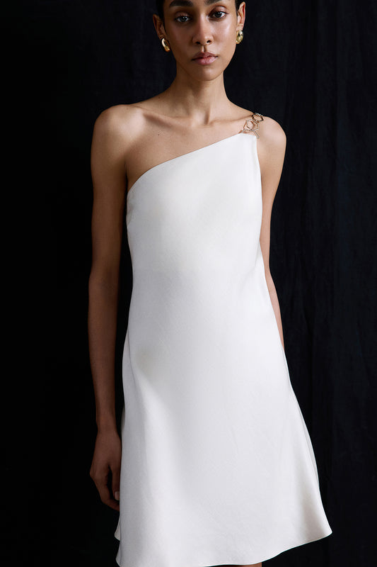 Gold Accessory Detailed Mini  Dress