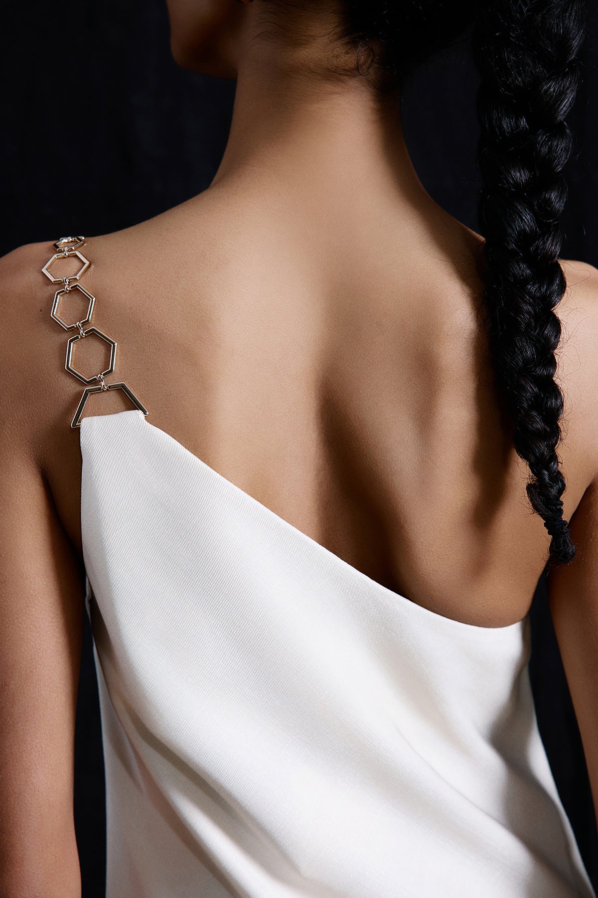 Gold Accessory Detailed Mini  Dress
