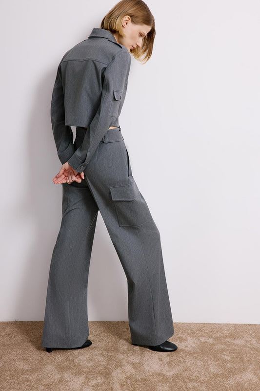 Denim Cargo Trousers