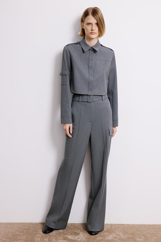 Denim Cargo Trousers