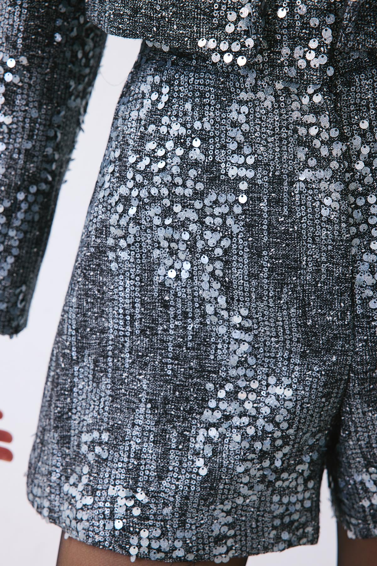 Sequin High Waist Shorts