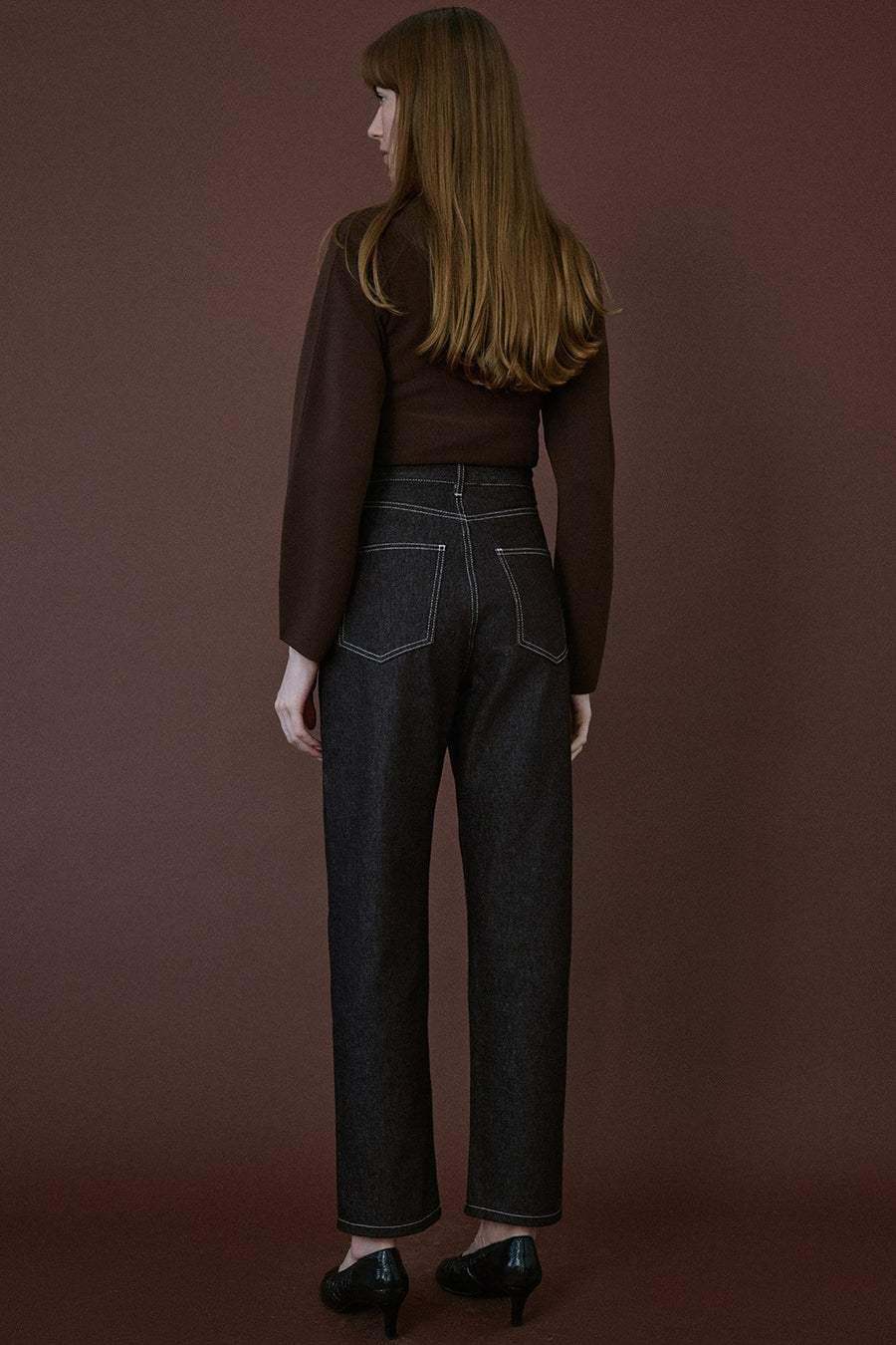 High Waist Barrel Fit  Trousers