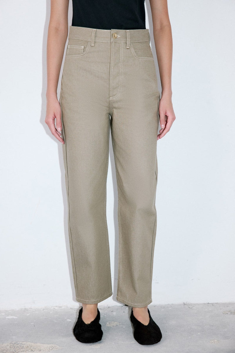 High Waist Barrel Fit  Trousers