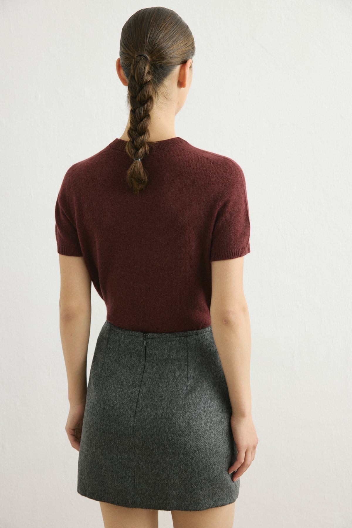 High Waist Cachet A Line Mini  Skirt