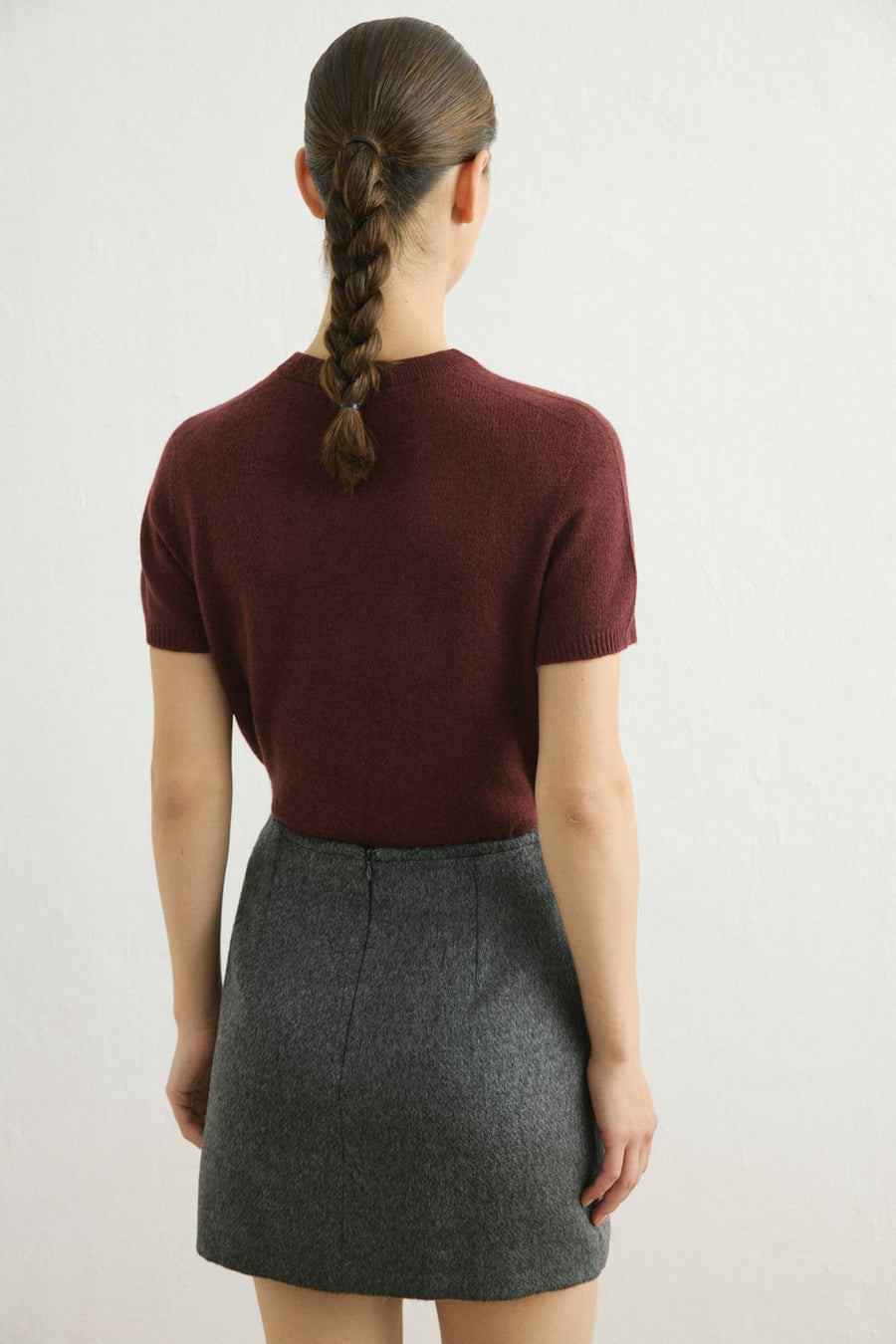 High Waist Cachet A Line Mini  Skirt