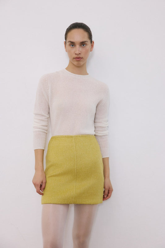 High Waist Cachet A Line Mini  Skirt