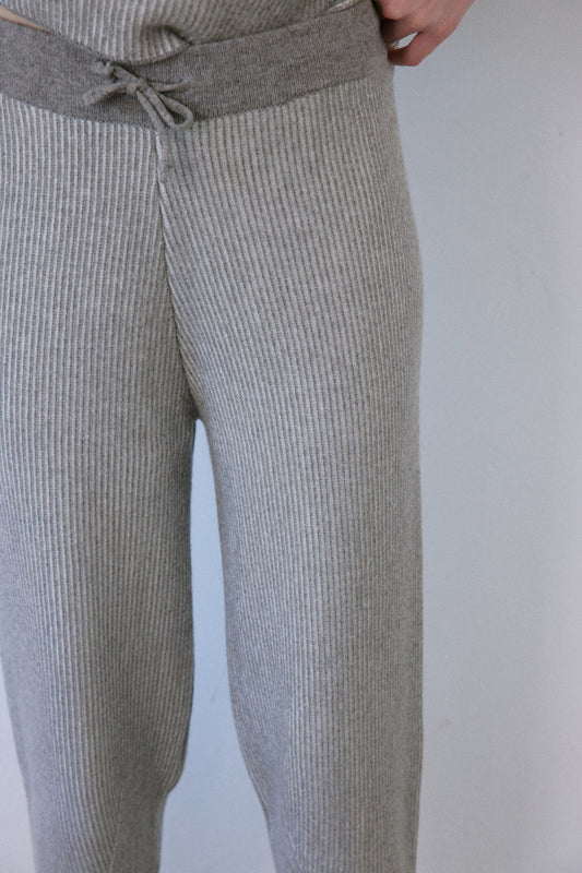 High Waist Knit Balloon Fit  Trousers