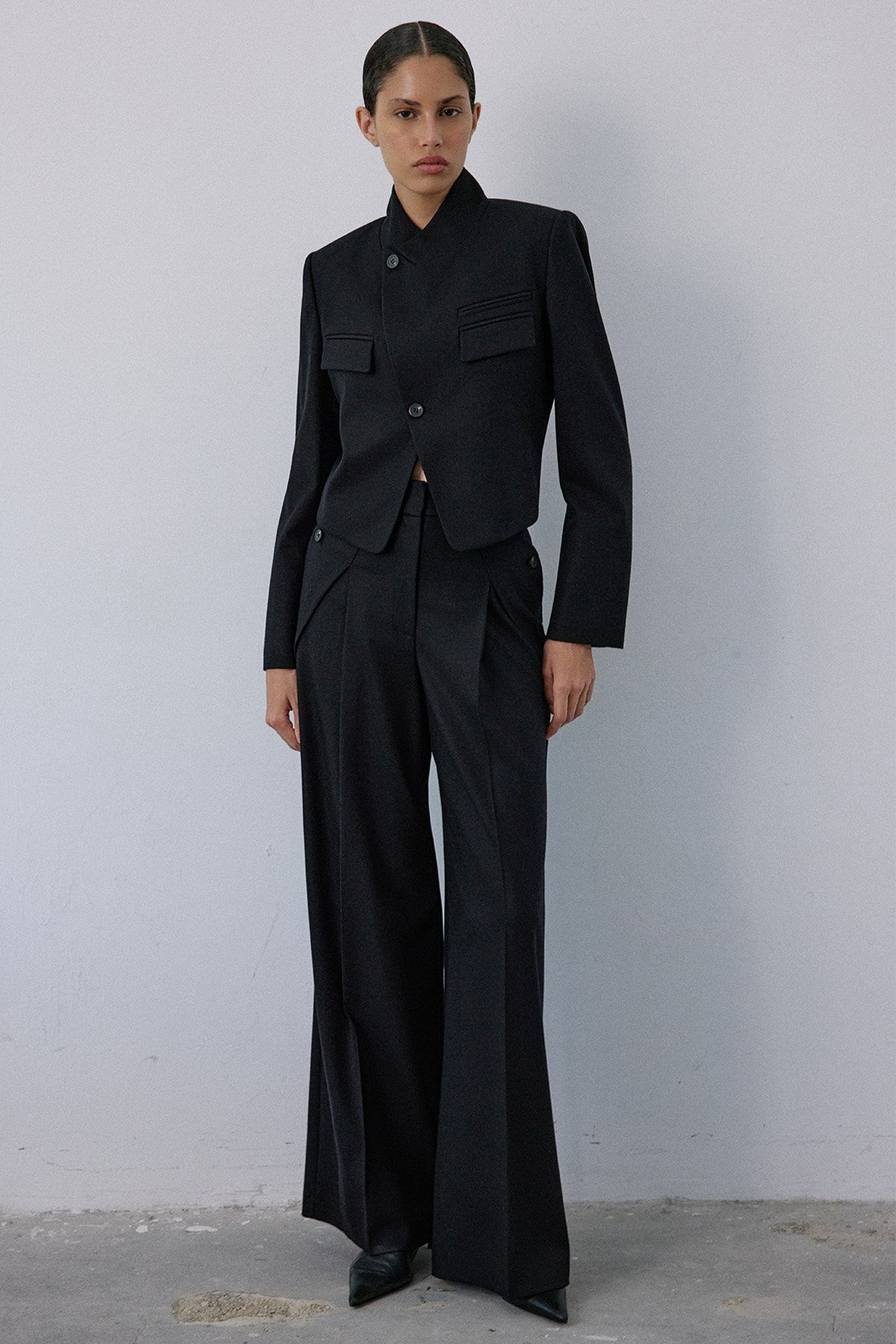 High Waist Wide Leg  Trousers