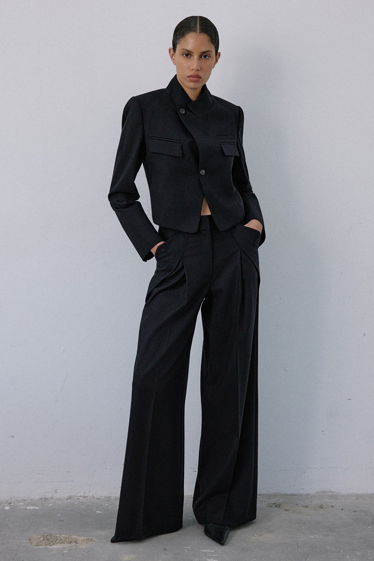 High Waist Wide Leg  Trousers