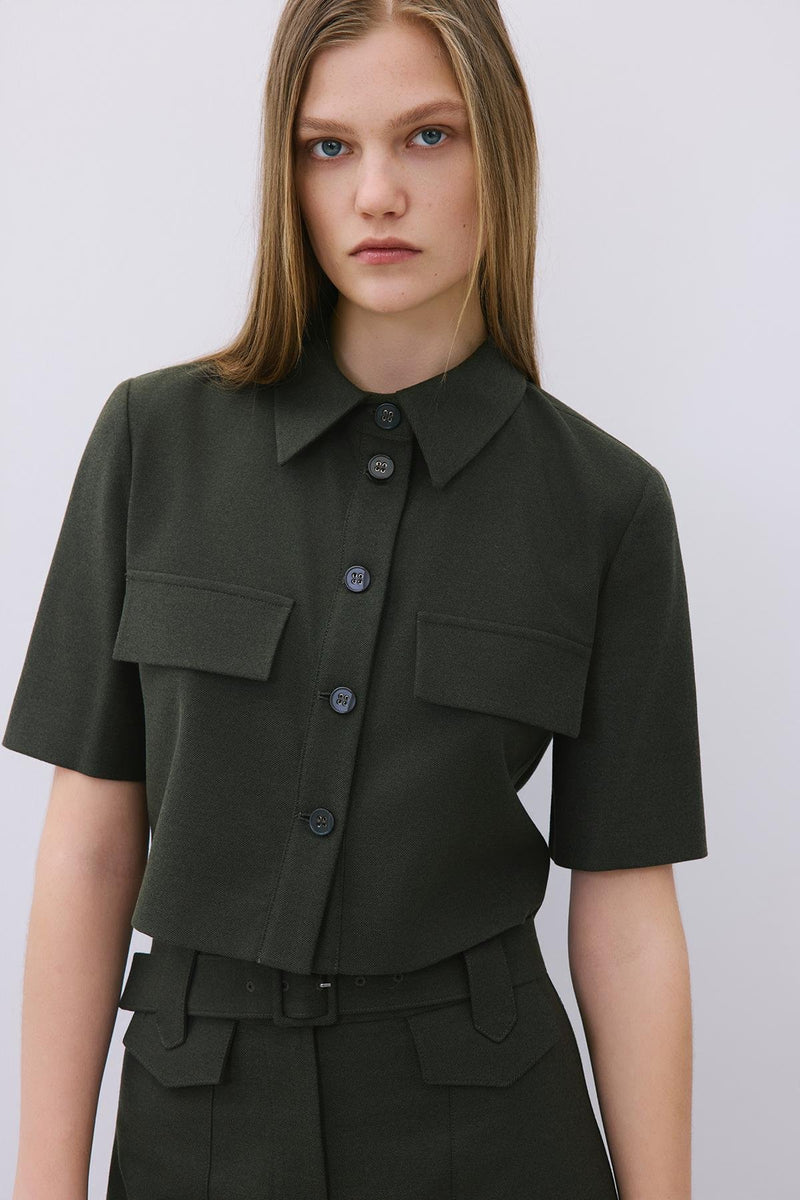 Wool Button-Up Shirt