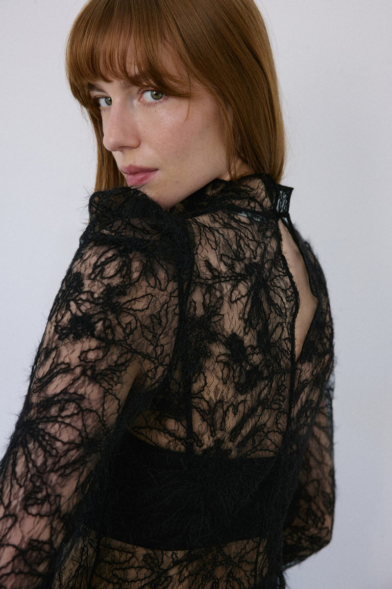 Lace Sheer  Blouse
