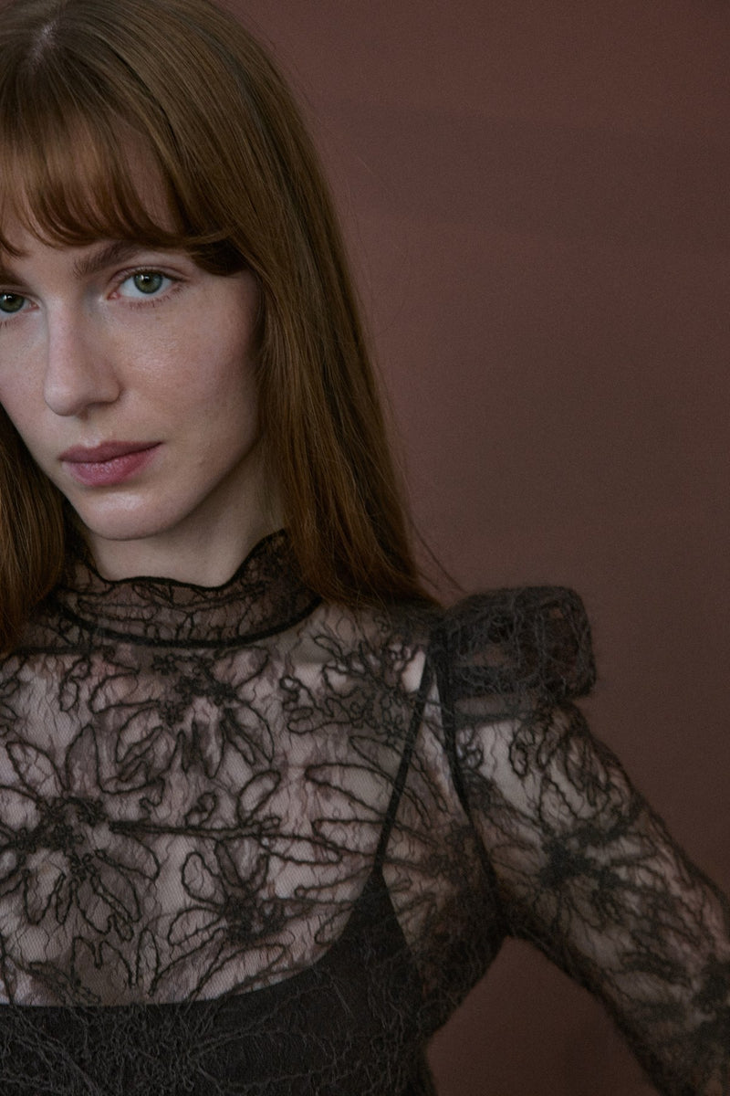Lace Sheer  Blouse