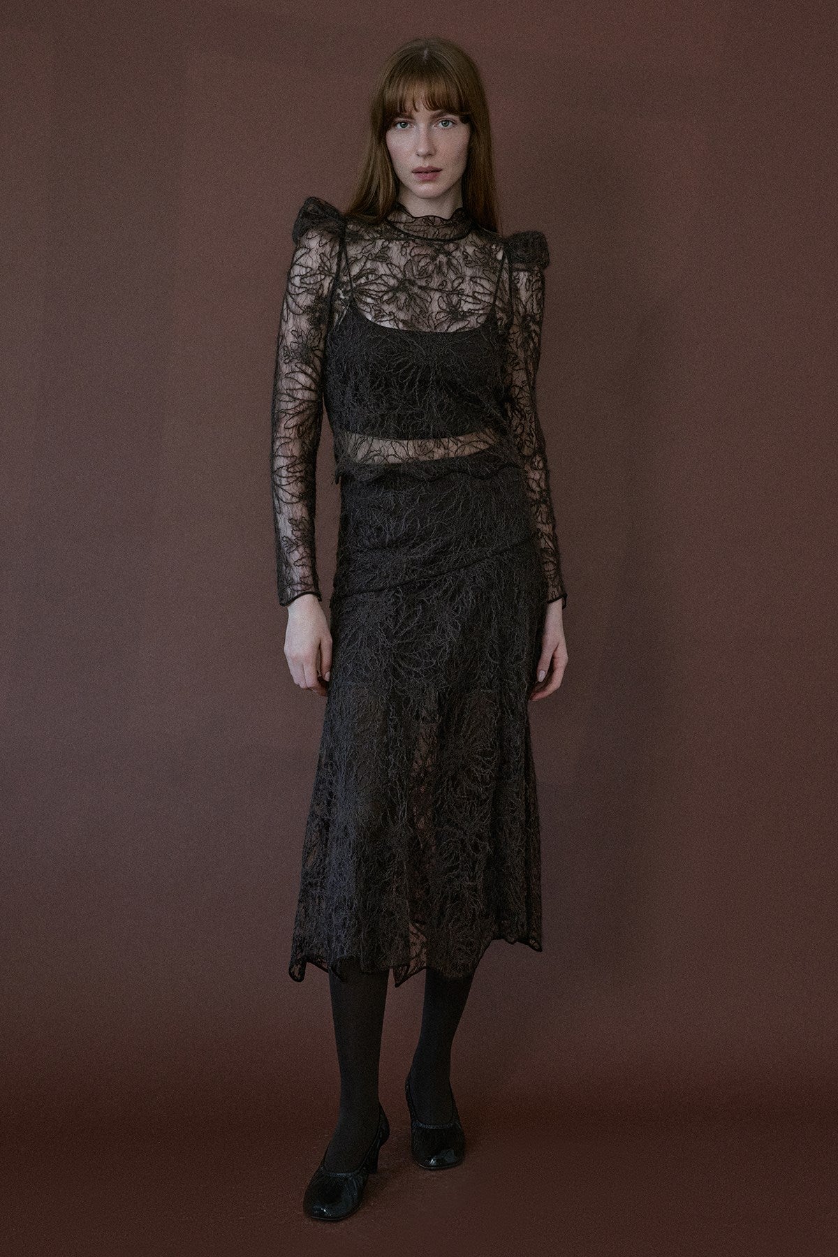 Lace Sheer  Blouse