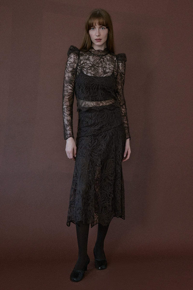 Lace Sheer  Blouse
