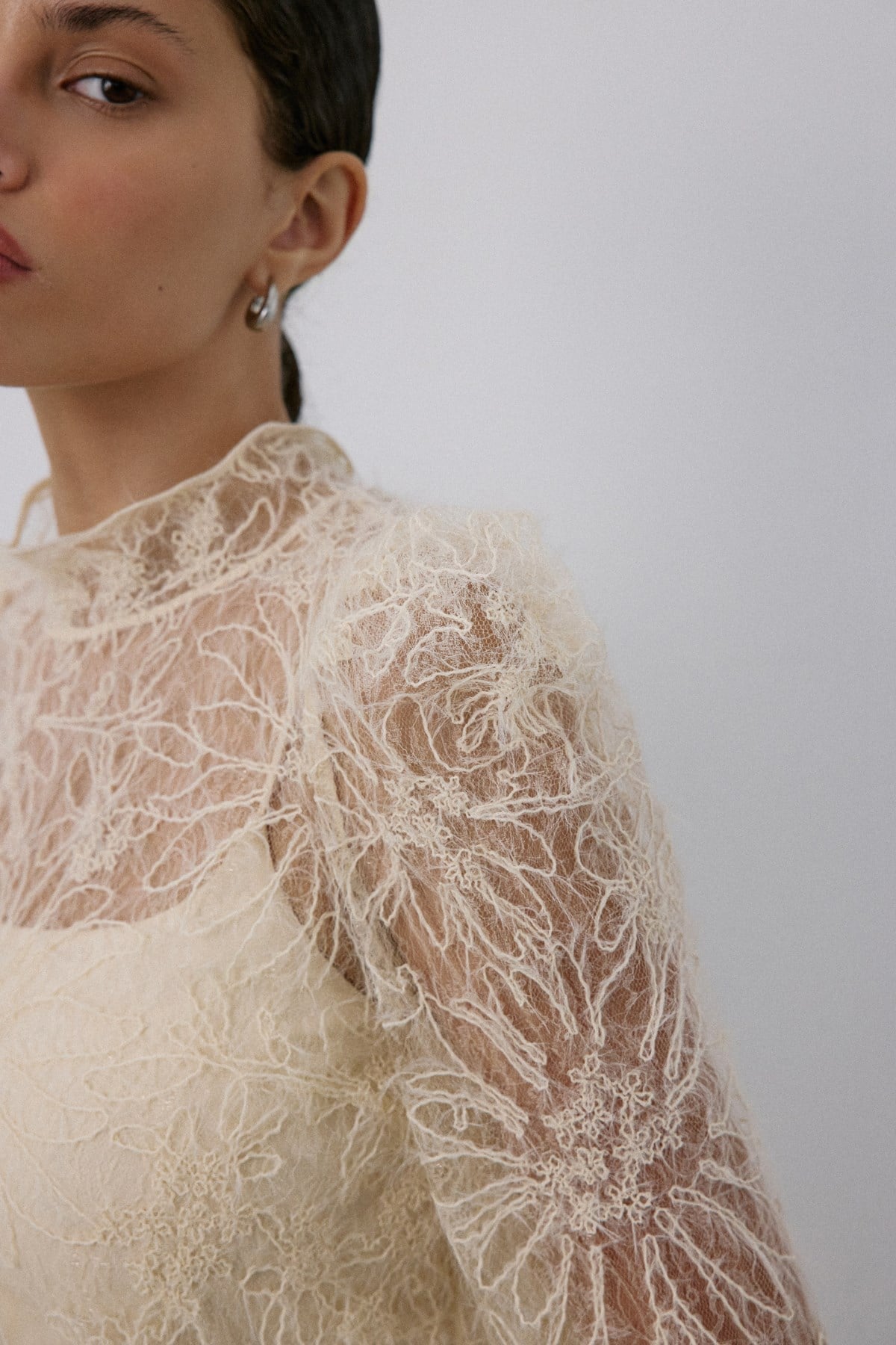 Lace Sheer  Blouse