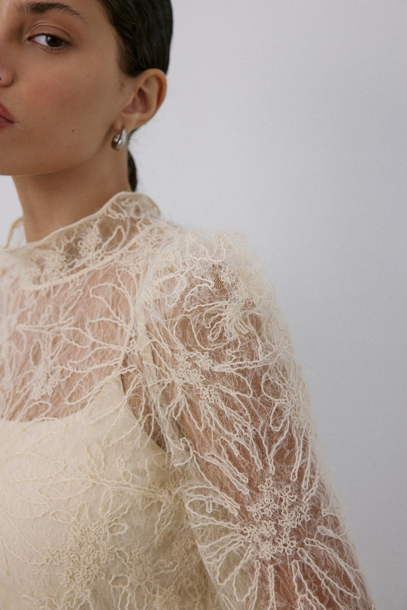 Lace Sheer  Blouse