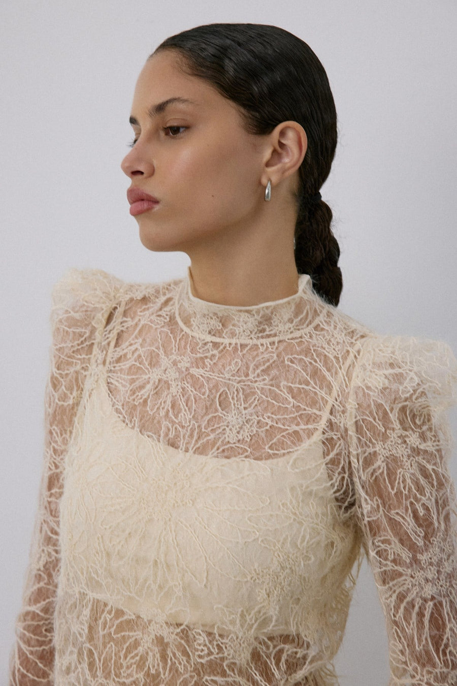 Lace Sheer  Blouse