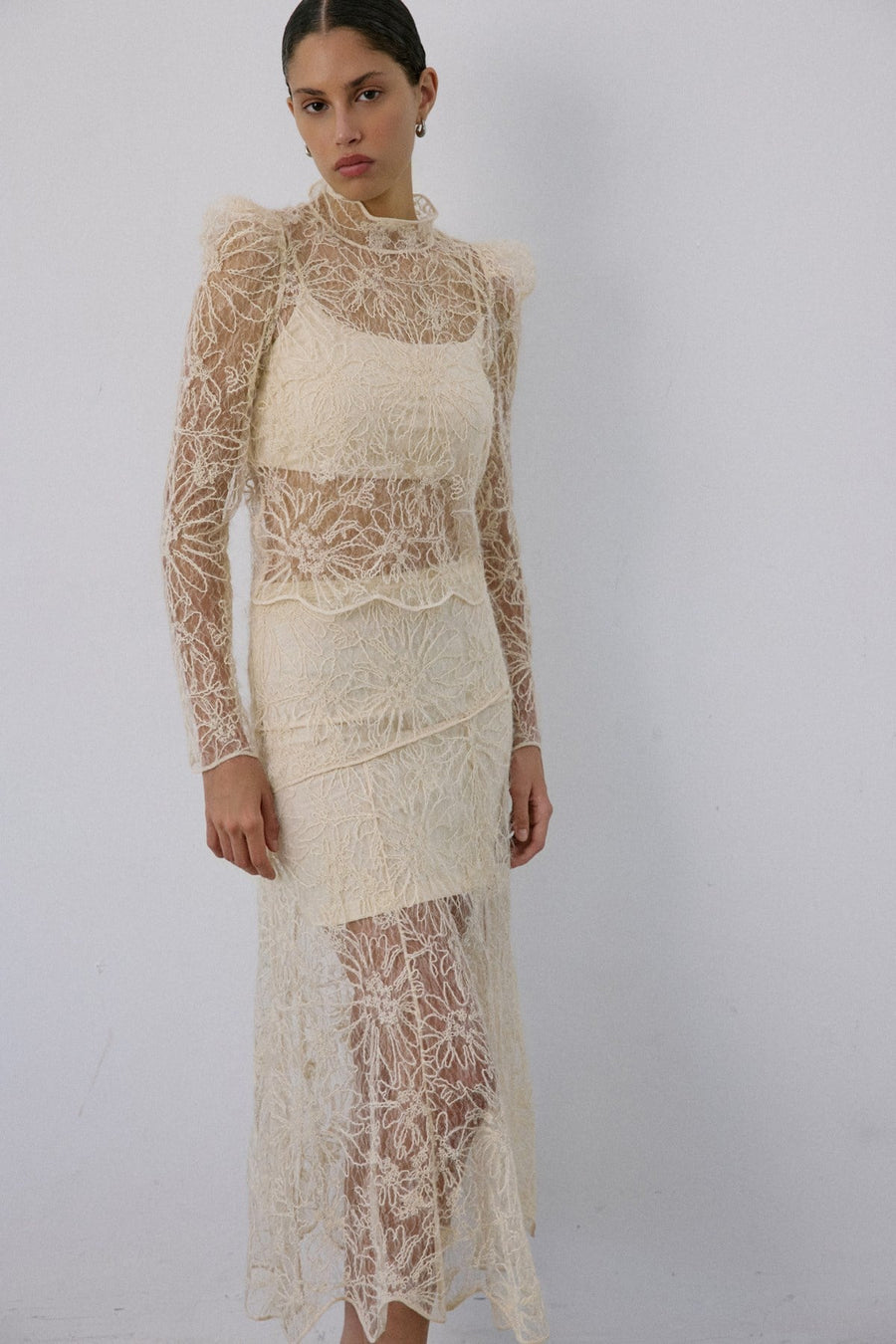 Lace Sheer  Blouse