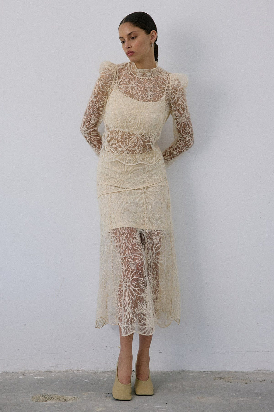 Lace Sheer  Blouse