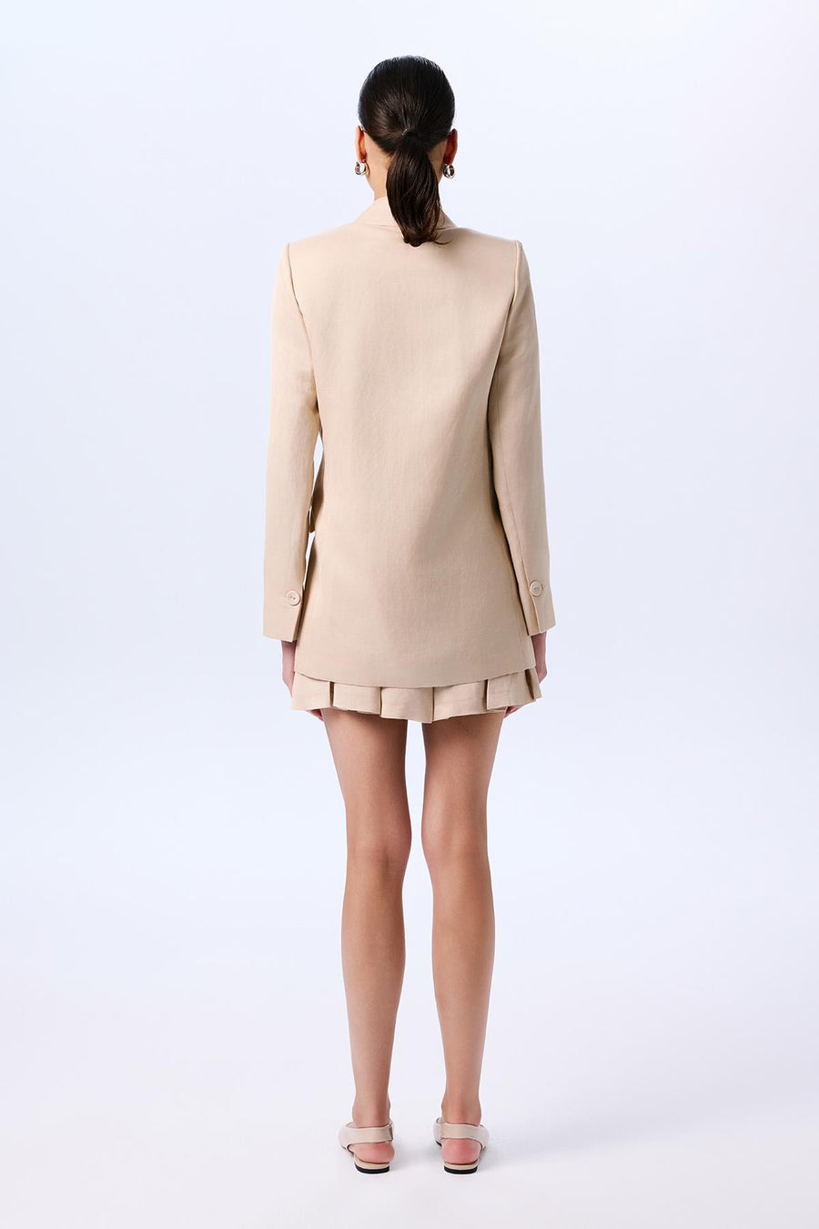 Long Sleeve Linen  Jacket
