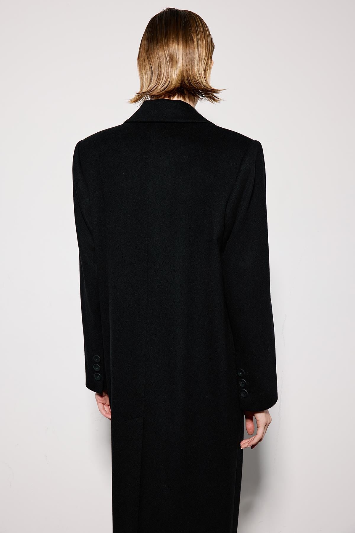 Midi Coat with Jacket Collar