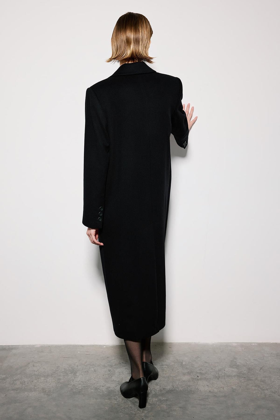 Midi Coat with Jacket Collar