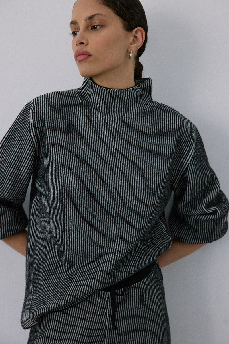 Off Shoulder Ribbed Knit  Sweater