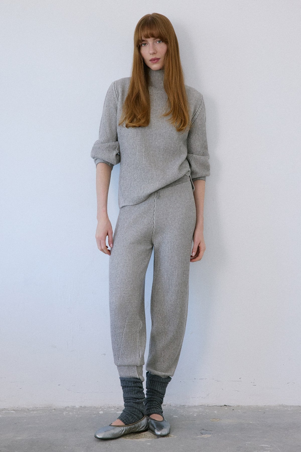Off Shoulder Ribbed Knit  Sweater