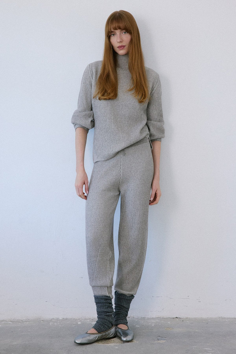 Off Shoulder Ribbed Knit  Sweater