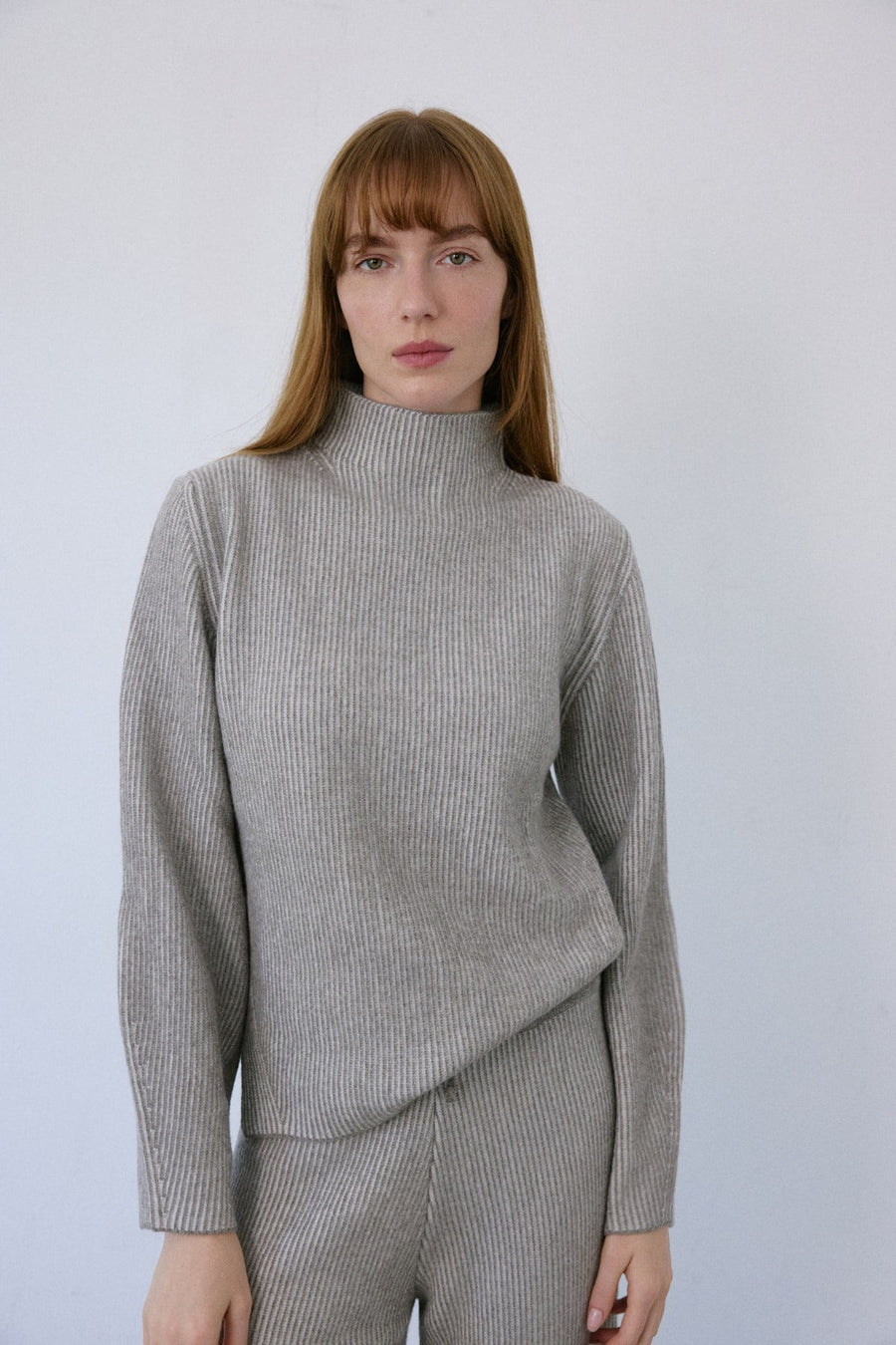 Off Shoulder Ribbed Knit  Sweater