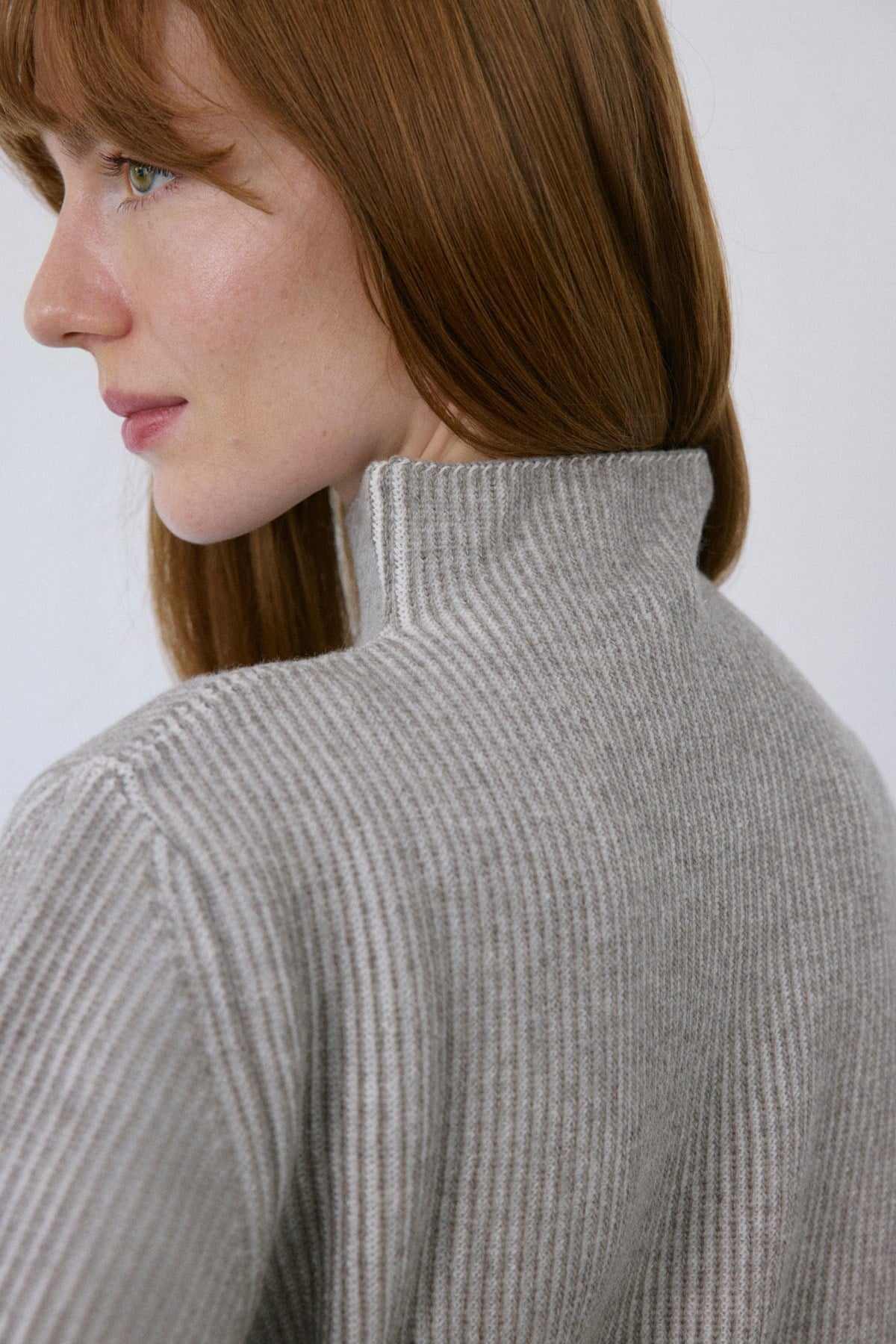 Off Shoulder Ribbed Knit  Sweater