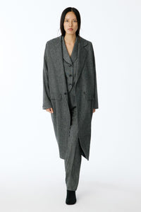 Anthracite Oversized Midi  Coat