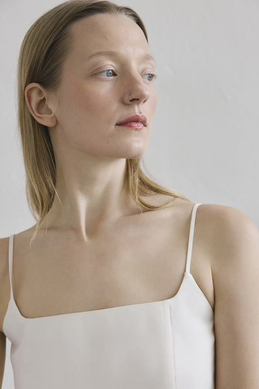 Sleeveless Back Zipper  Blouse