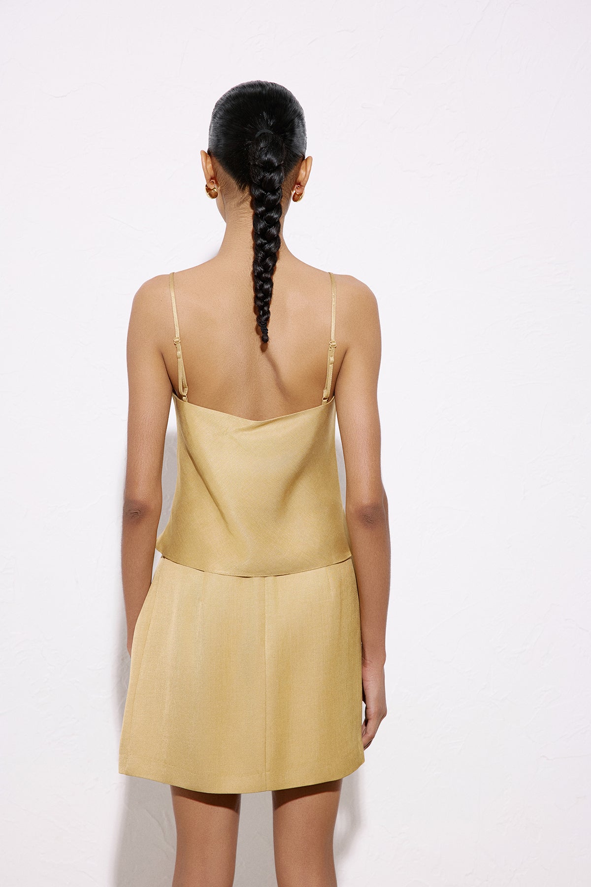 Square Neck Thin Strap  Blouse