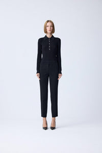 Black Stone Detail  Blouse