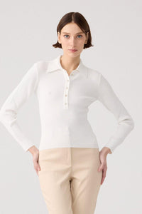 Ecru Stone Detail  Blouse